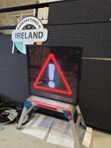 Vehicle back mounted VMS