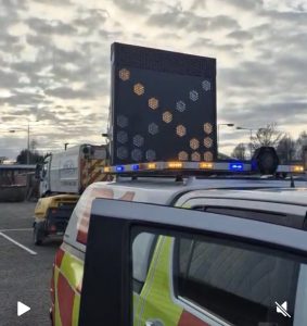 PEMS Airport vehicle VMS board