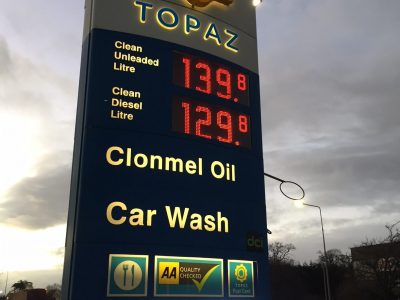 LED diesel petrol gas display Alpha View