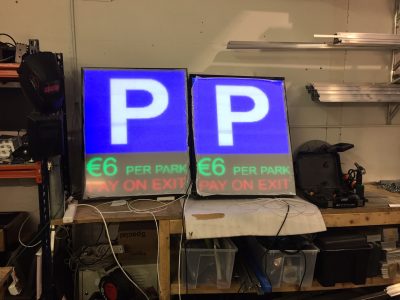 Full Matrix LED car park sign