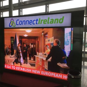 LED screen in Dublin Airport
